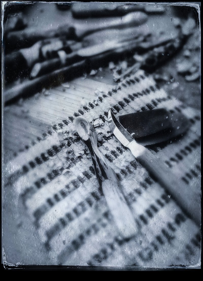 Schnitzen mit Giraffenholz