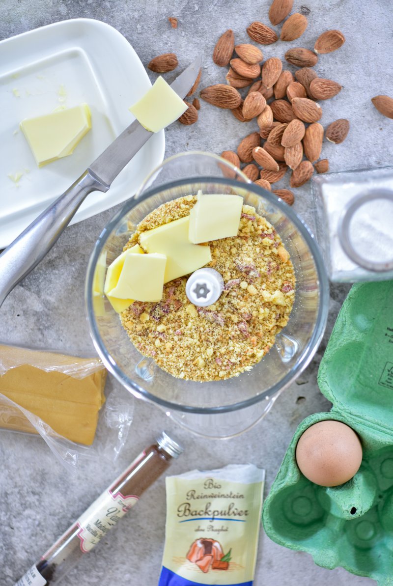 Altbrot Cookies Teig Zutaten