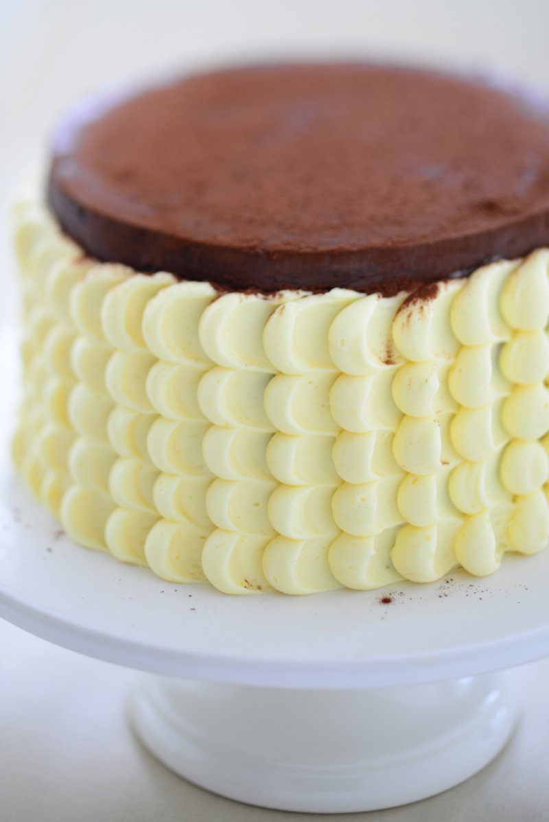 Safran Torte Schokoladenmousse