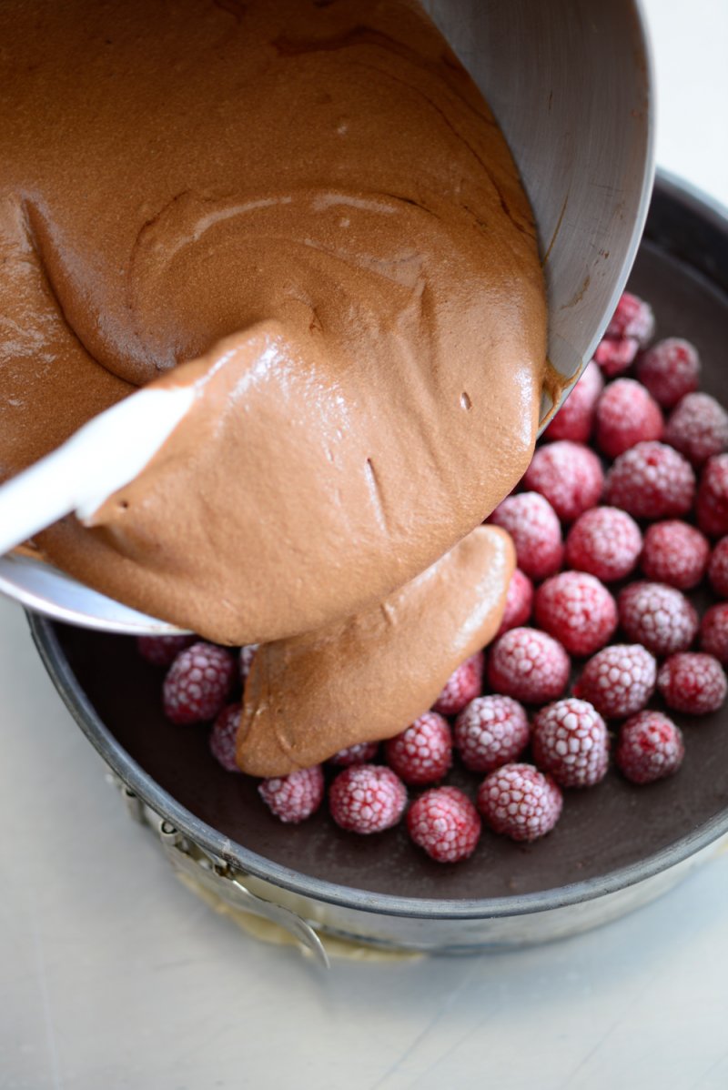 Himbeeren Schokomousse Torte