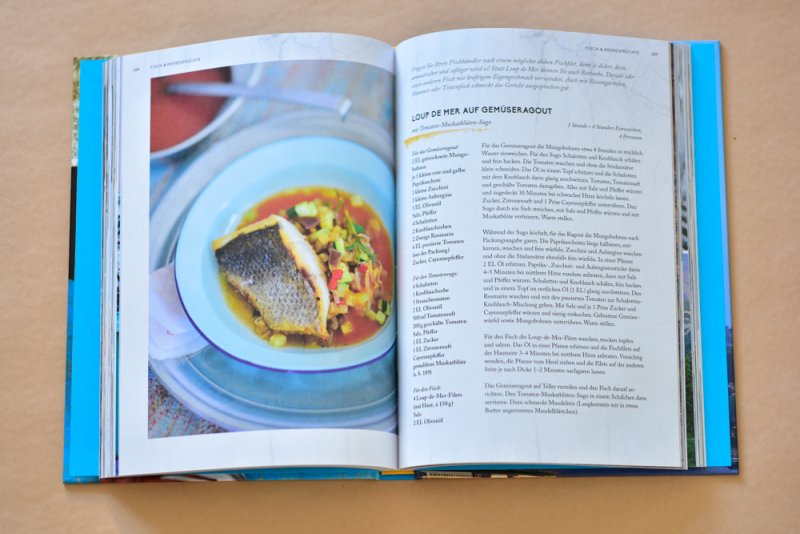 Loup de mer auf Gemüseragout